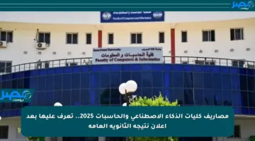 مصاريف كليات الذكاء الاصطناعي والحاسبات 2025.. تعرف عليها بعد إعلان نتيجة الثانوية العامة